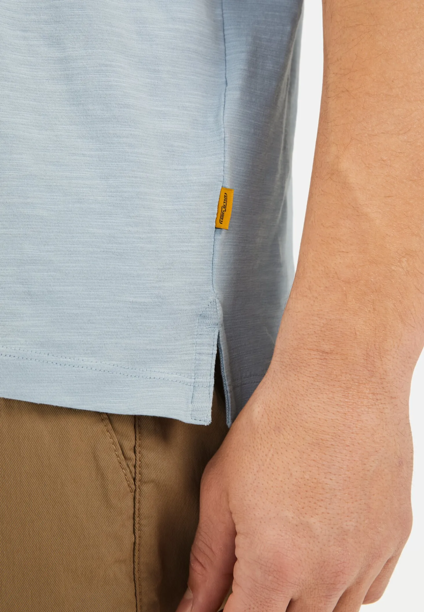 Kurzarm Henley aus Organic Cotton