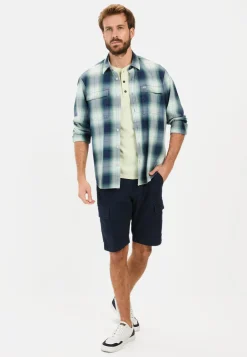 Kurzarm Henley aus Organic Cotton