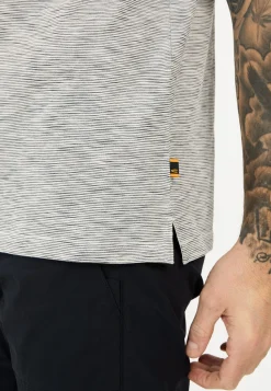 Kurzarm Henley aus reiner Baumwolle