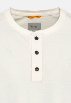 Kurzarm Henley aus reiner Baumwolle