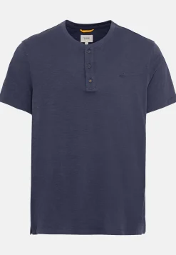 Kurzarm Henleyshirt aus reiner Baumwolle