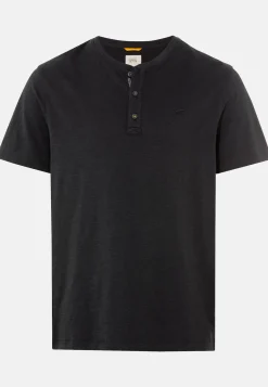 Kurzarm Henleyshirt aus reiner Baumwolle