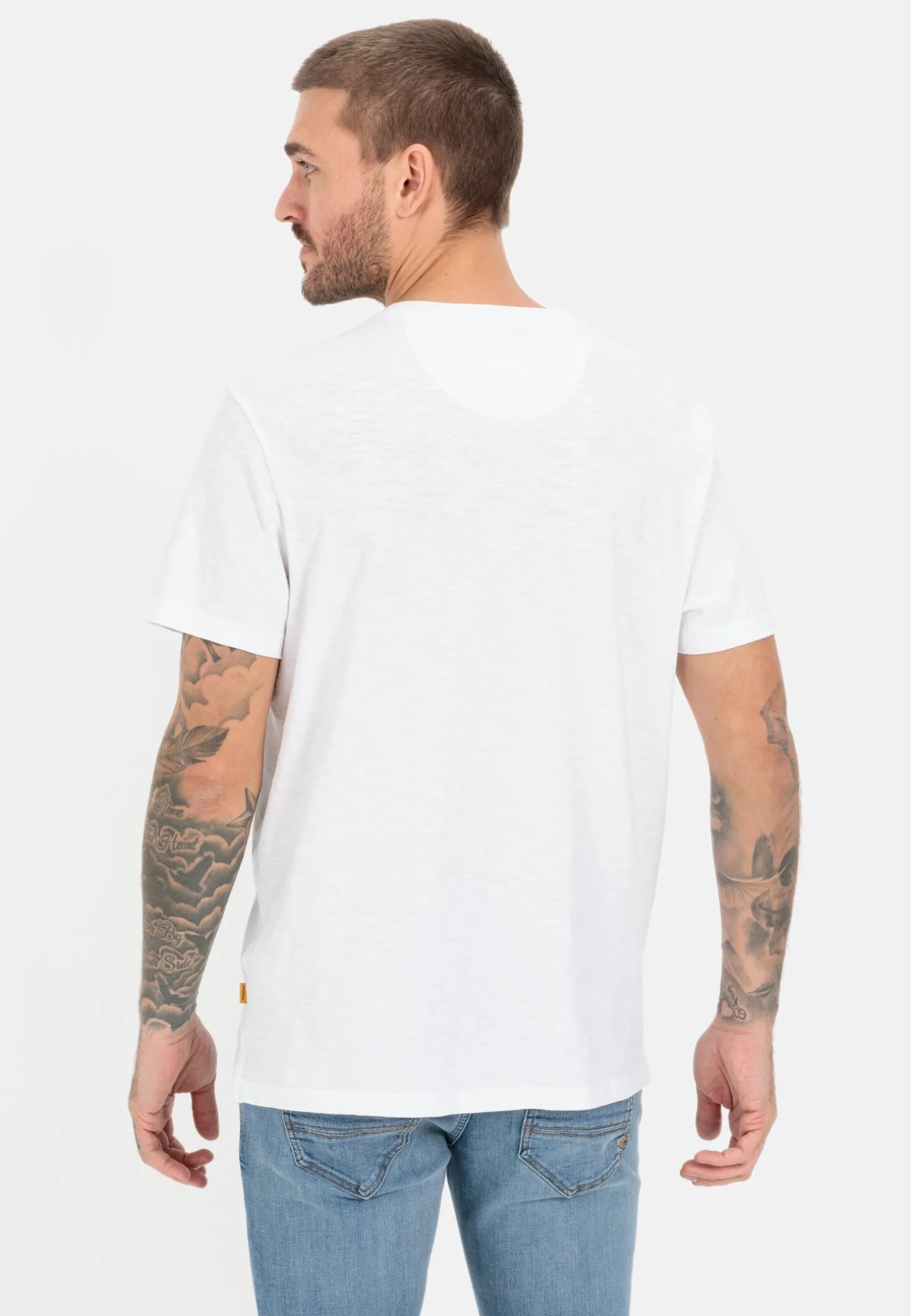Kurzarm Henleyshirt aus reiner Baumwolle