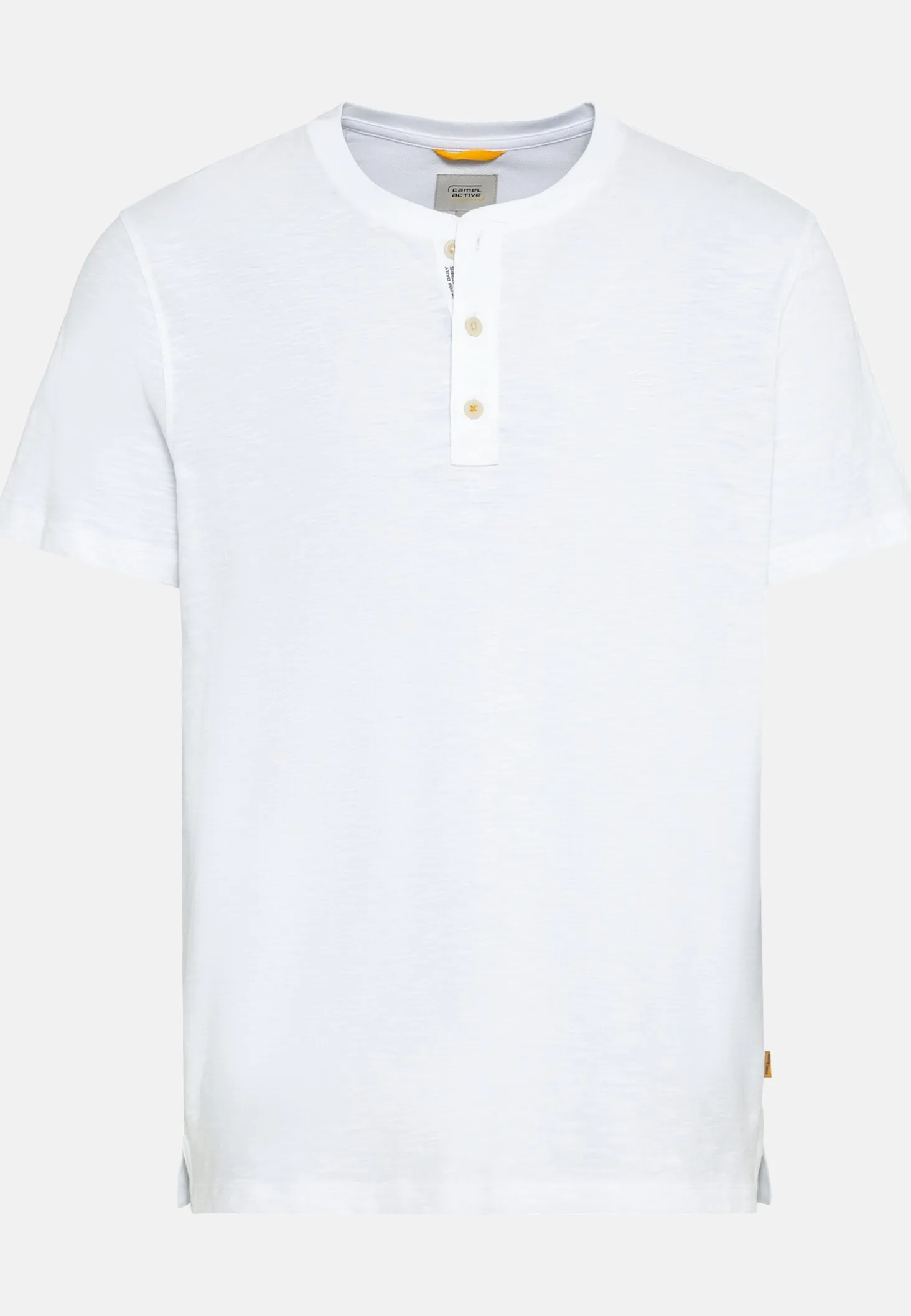 Kurzarm Henleyshirt aus reiner Baumwolle