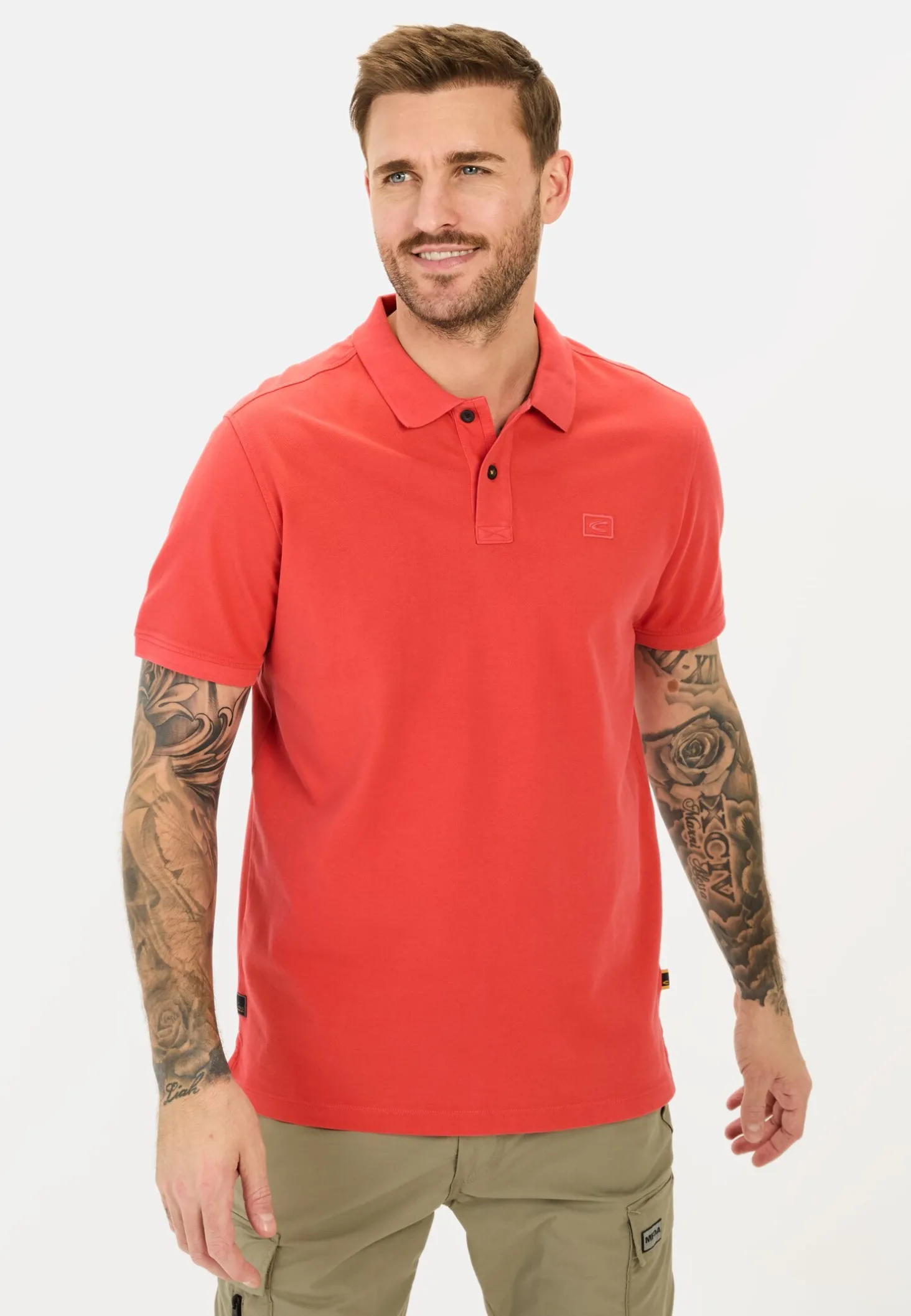 Kurzarm Poloshirt aus Baumwolle