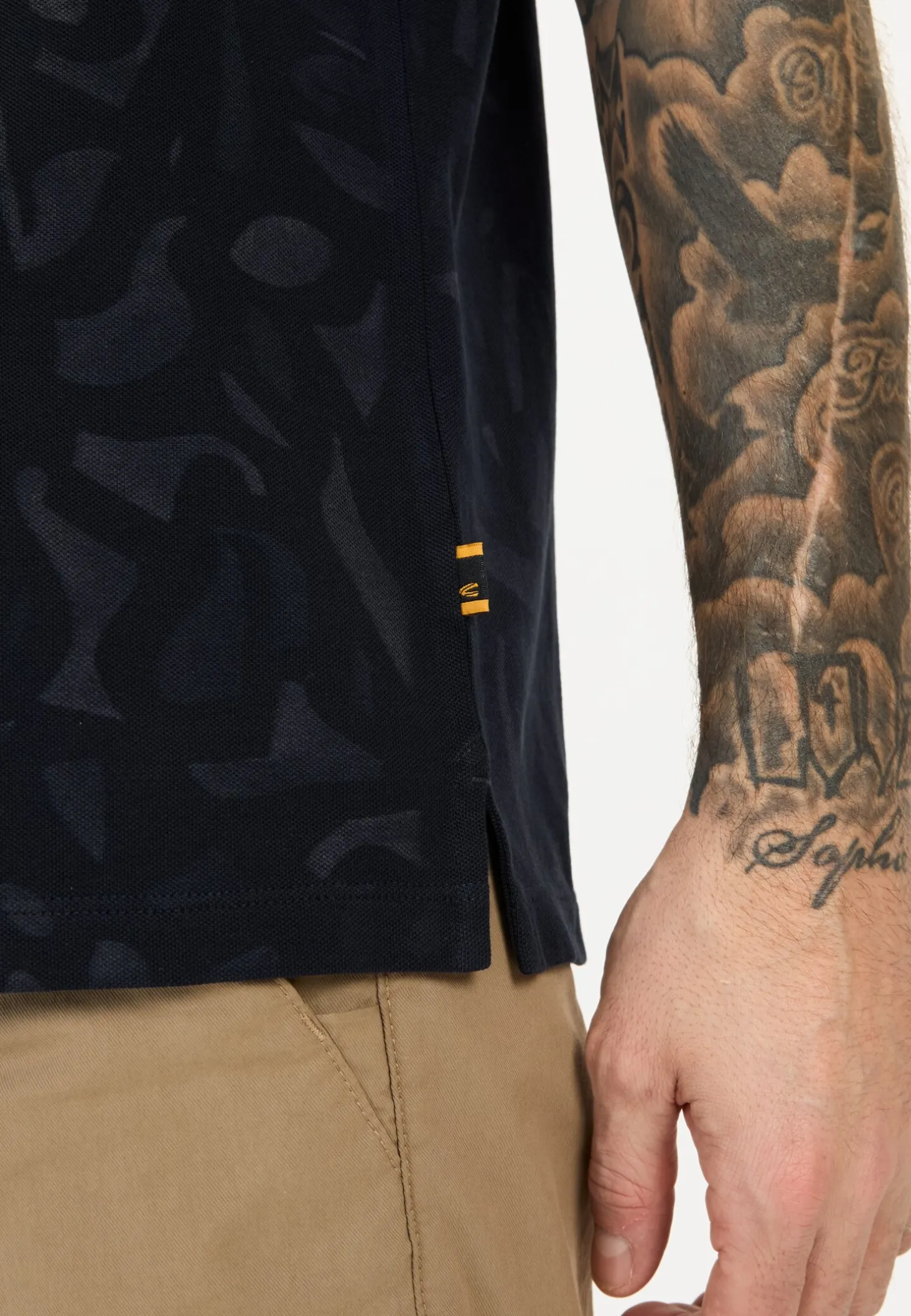 Kurzarm Poloshirt aus reiner Baumwolle