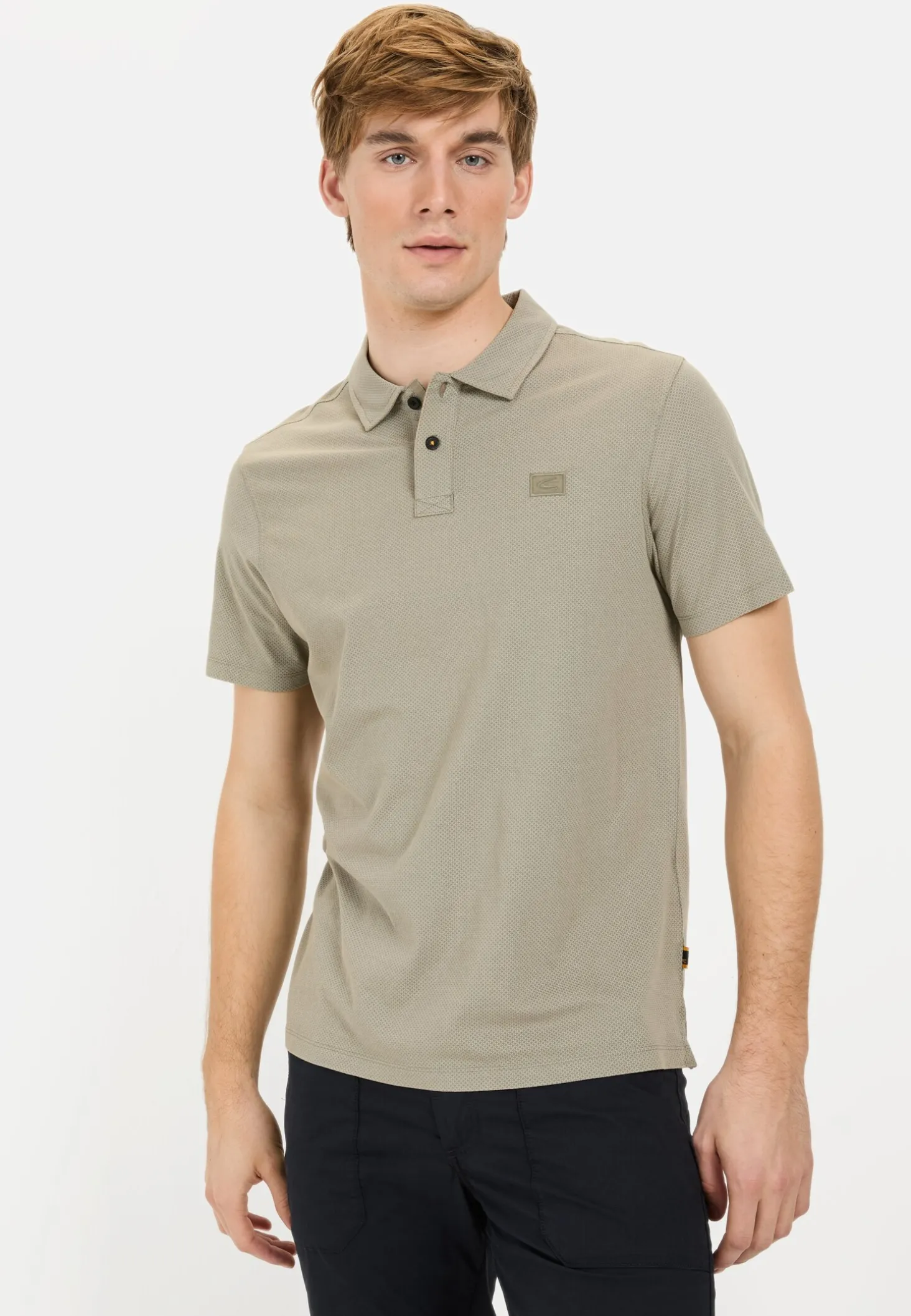 Kurzarm Poloshirt aus reiner Baumwolle