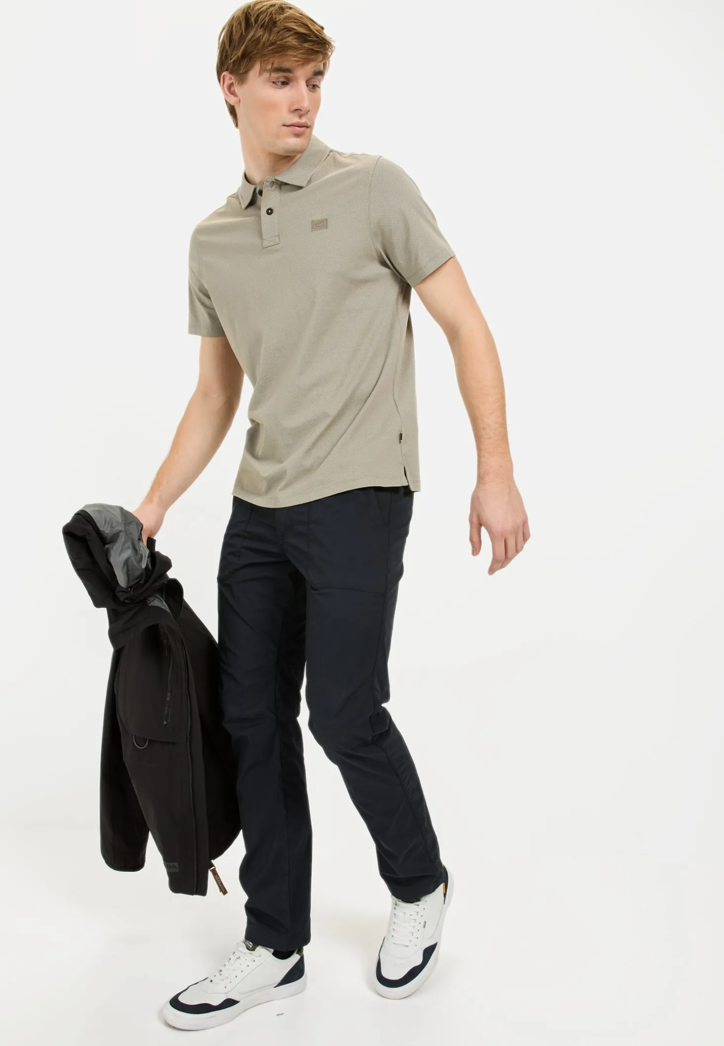 Kurzarm Poloshirt aus reiner Baumwolle