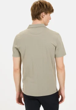 Kurzarm Poloshirt aus reiner Baumwolle
