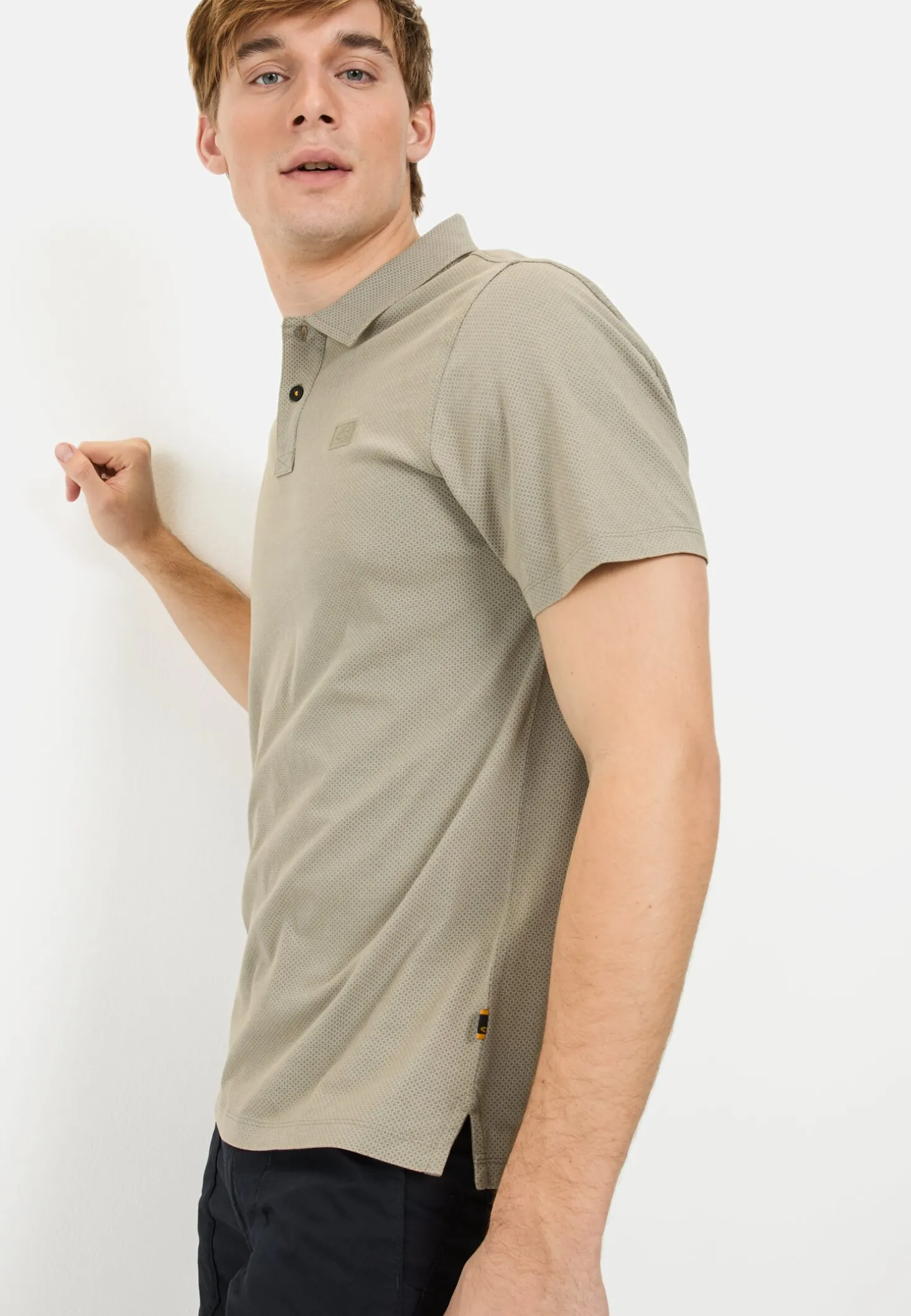 Kurzarm Poloshirt aus reiner Baumwolle