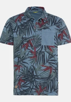 Kurzarm Poloshirt mit Allover-Print