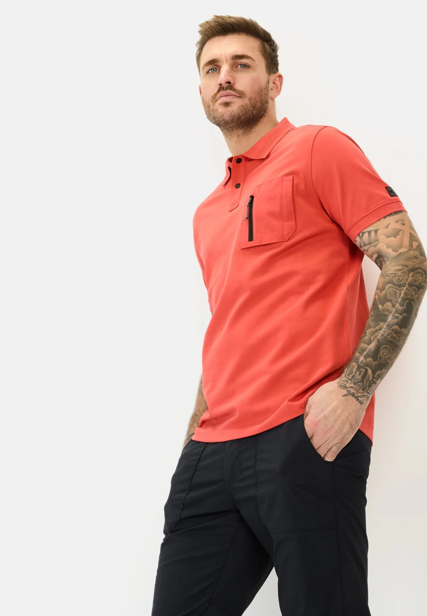 Kurzarm Poloshirt mit Cooling Effekt