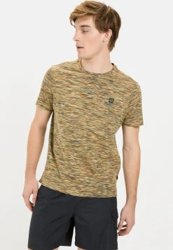 Kurzarmshirt mit geripptem Kragen