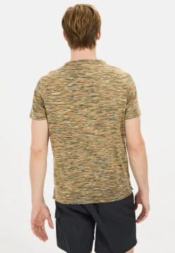 Kurzarmshirt mit geripptem Kragen