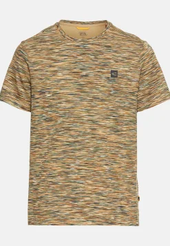 Kurzarmshirt mit geripptem Kragen