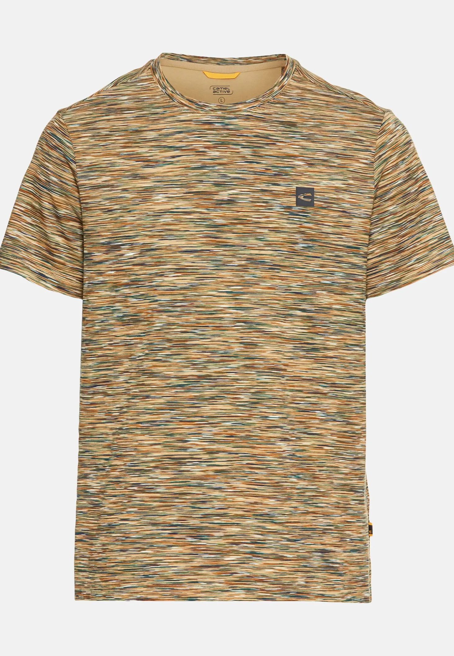 Kurzarmshirt mit geripptem Kragen