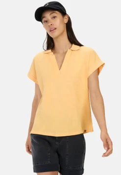 Kurzarmshirt mit Polokragen