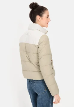 Kurze Pufferjacke aus recyceltem Polyester