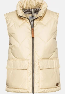 Kurze Steppweste aus recyceltem Polyester