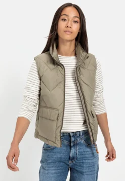 Kurze Steppweste aus recyceltem Polyester
