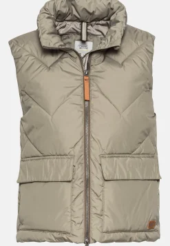Kurze Steppweste aus recyceltem Polyester