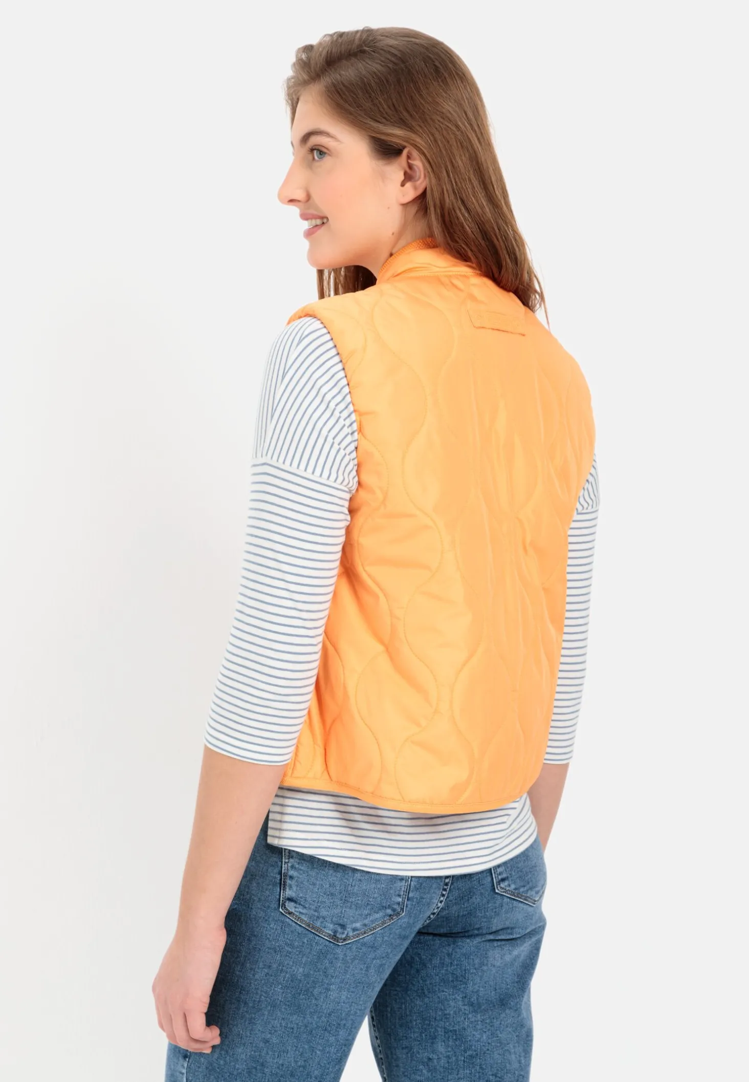 Kurze Steppweste aus recyceltem Polyester