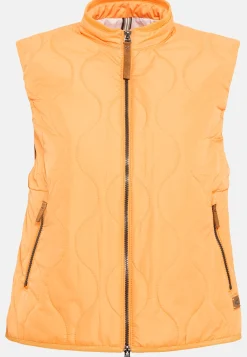 Kurze Steppweste aus recyceltem Polyester