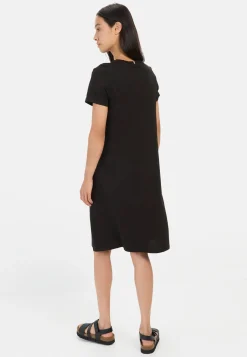 Kurzes T-Shirt-Kleid mit Blumenprint