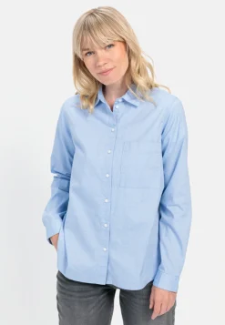 Langarm Bluse aus reiner Baumwolle