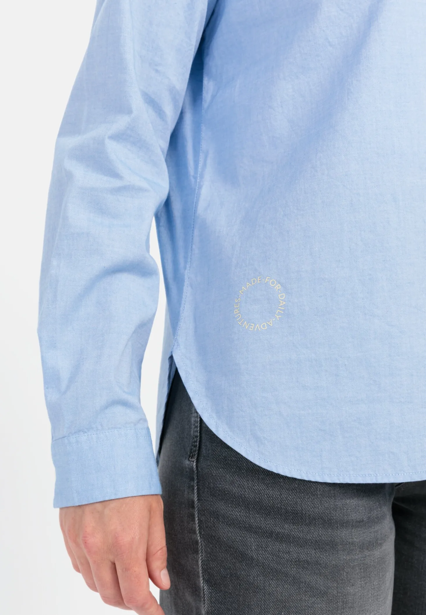 Langarm Bluse aus reiner Baumwolle