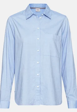 Langarm Bluse aus reiner Baumwolle