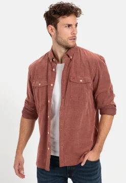 Langarm Hemd in Regular Fit aus Cord