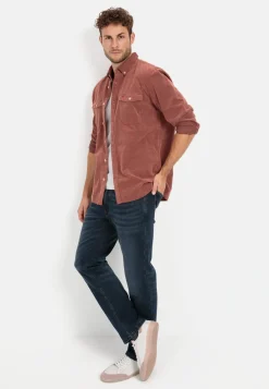 Langarm Hemd in Regular Fit aus Cord