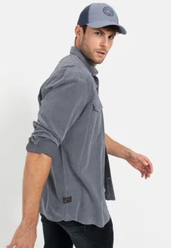 Langarm Hemd in Regular Fit aus Cord