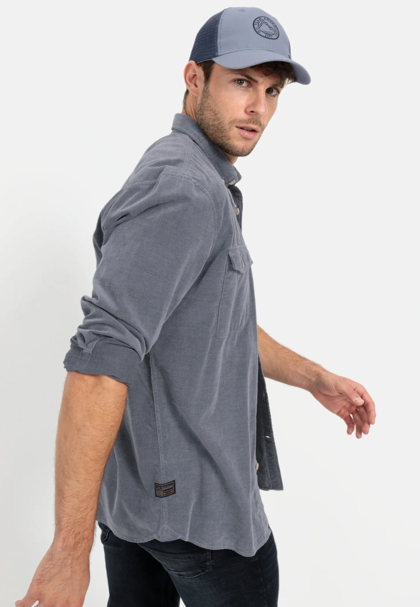 Langarm Hemd in Regular Fit aus Cord