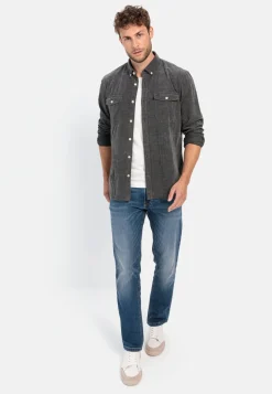 Langarm Hemd in Regular Fit aus Cord
