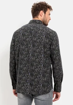 Langarm Hemd mit Allover-Print