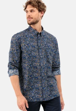 Langarm Hemd mit Allover-Print