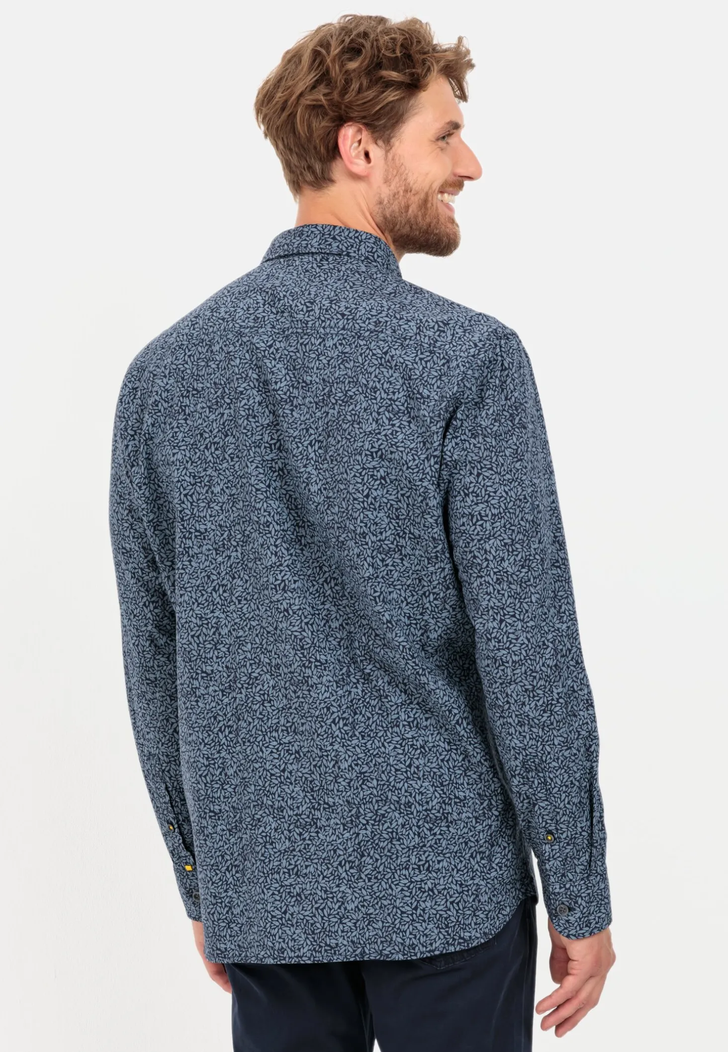 Langarm Hemd mit Allover-Print