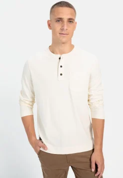 Langarm Henley aus Organic Cotton