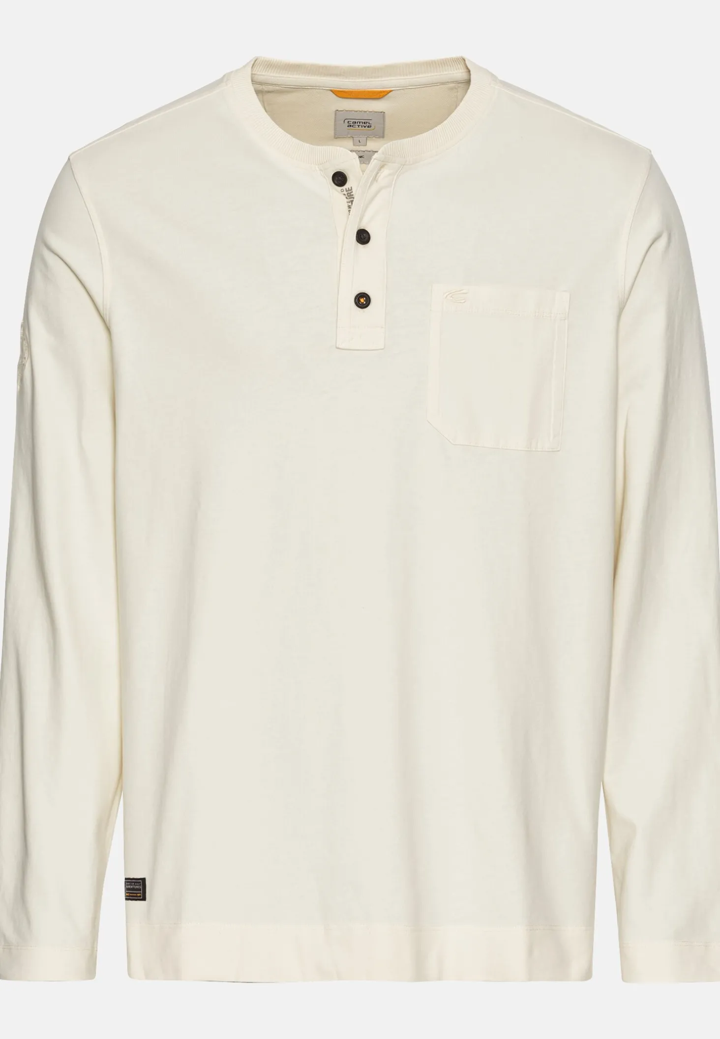 Langarm Henley aus Organic Cotton