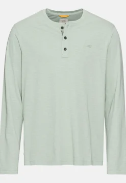 Langarm Henley aus reiner Baumwolle