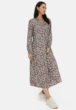 Langarm Kleid aus reiner Viskose