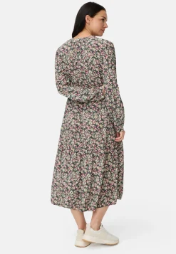 Langarm Kleid aus reiner Viskose
