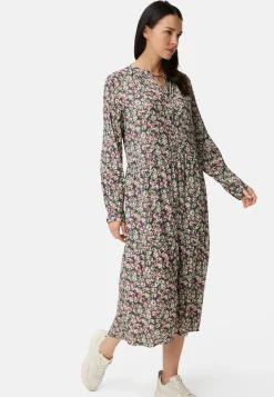 Langarm Kleid aus reiner Viskose