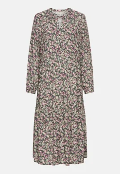 Langarm Kleid aus reiner Viskose