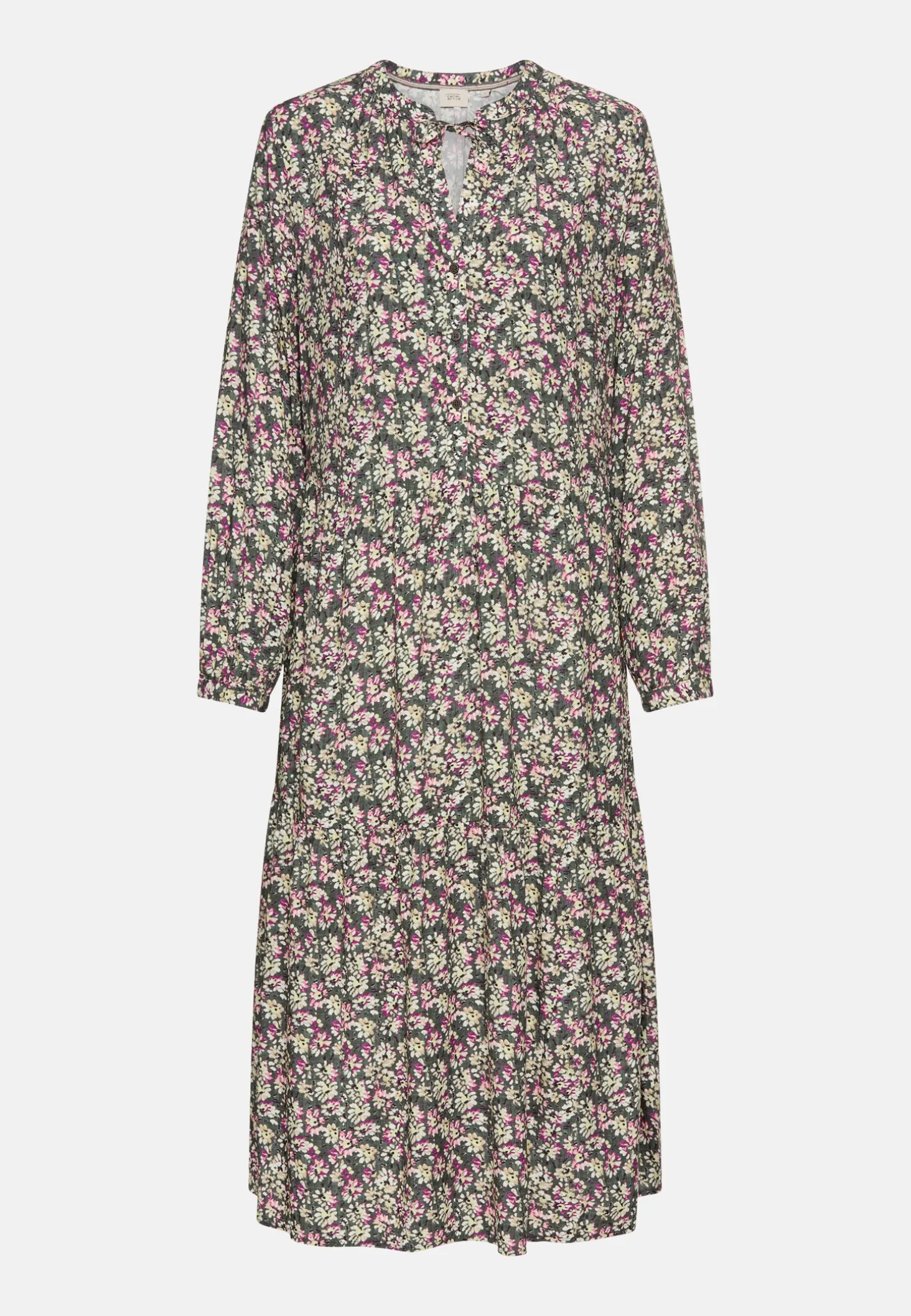 Langarm Kleid aus reiner Viskose