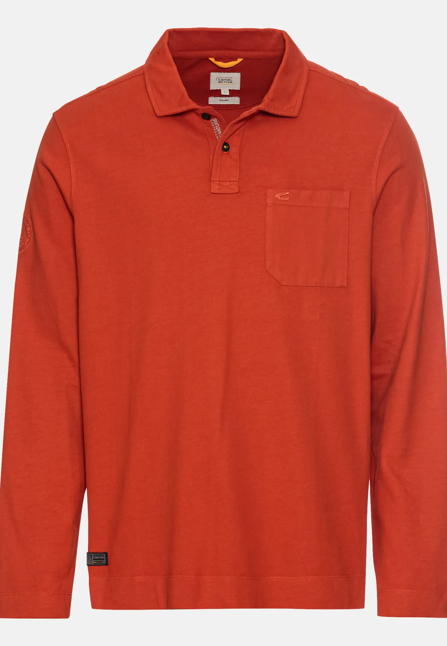 Langarm Poloshirt aus zertifiziertem Organic Cotton