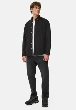 Langarm Shirt mit Button-Down Kragen