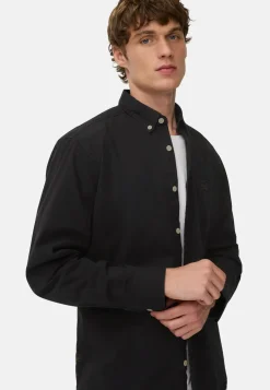 Langarm Shirt mit Button-Down Kragen